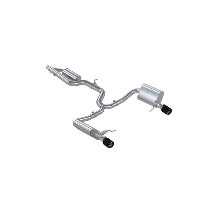 MBRP S46183CF 17-19 VW Golf SportWagen/Alltrack 1.8T T304SS 3in Cat-Back 2.5in Dual Split Rear w/ CF Tips