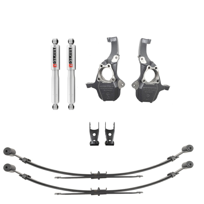 Belltech 350345 2019+ GM Silverado / Sierra 1500 2WD / 4WD Front & Rear Complete Kit W/O Front Struts