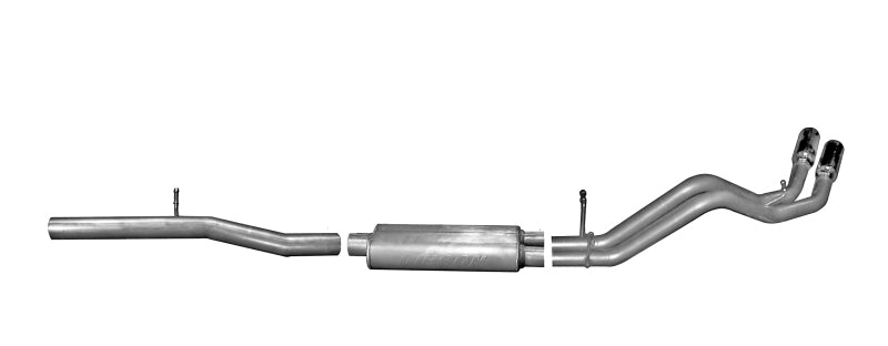 Gibson 65656 14-18 GMC Sierra 1500 Base 5.3L 3in/2.25in Cat-Back Dual Sport Exhaust - Stainless