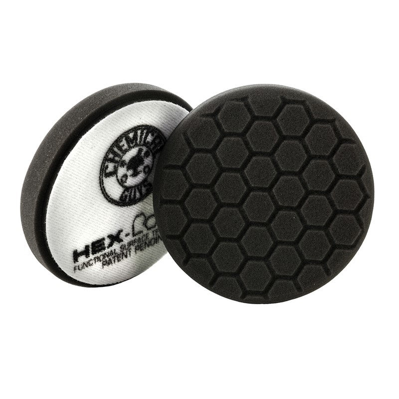 Chemical Guys BUFX_106HEX4 Hex-Logic Self-Centered Finishing Pad - Black - 4in