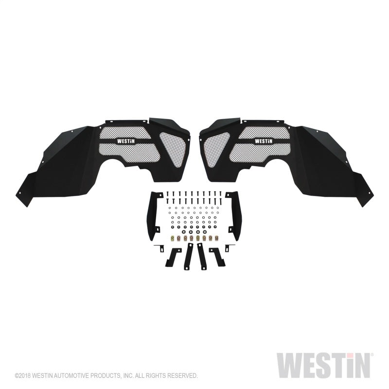 Westin 62-11005 07-18 Jeep Wrangler JK Inner Fenders - Front - Textured Black
