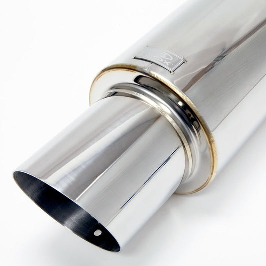 BLOX Racing BXEX-00100 60.5mm Street Muffler - Angled Tip
