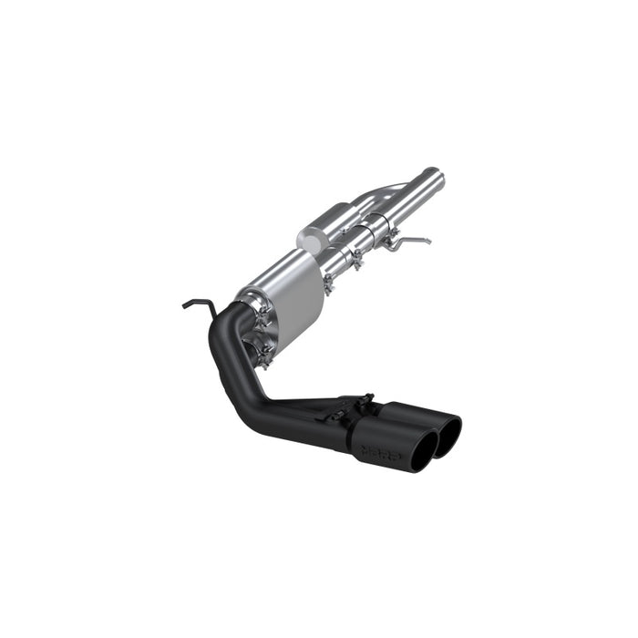 MBRP S5081BLK 09+ Chevrolet Silverado 1500 3in Cat Back Pre-Axle Dual Outlet w/ 4in Tip - Black