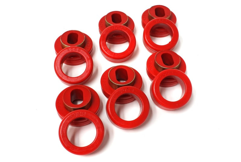 Energy Suspension 3.4116R 81-87 GM 1/2-3/4-1 Ton C-10/C-20/C30/C1500/C2500/C3500 PU 2WD Red Body Mount Set