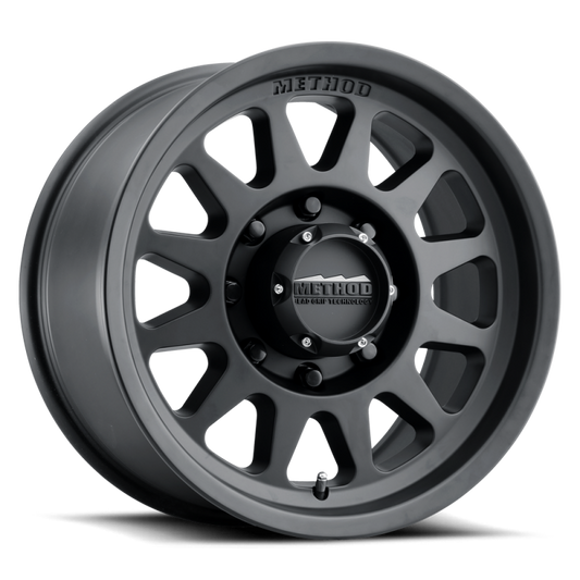 Method Wheels MR70479088518H Method MR704 HD 17x9 18mm Offset 8x180 130.81mm CB Matte Black Wheel