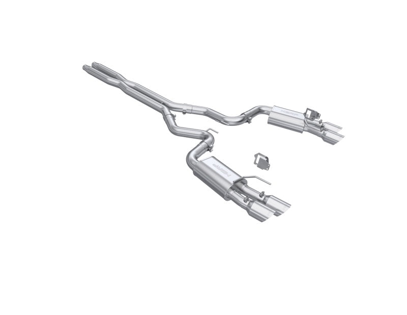 MBRP S7280AL 2024+ Ford Mustang GT Armor Lite 3in Steet Profile Catback Exhaust - Stainless Steel Tips