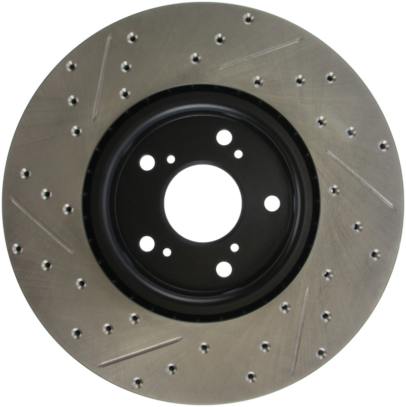 Stoptech 127.40062L StopTech 04-08 Acura TL (Brembo Caliber) SportStop Slotted &amp; Drilled Left Front Rotor