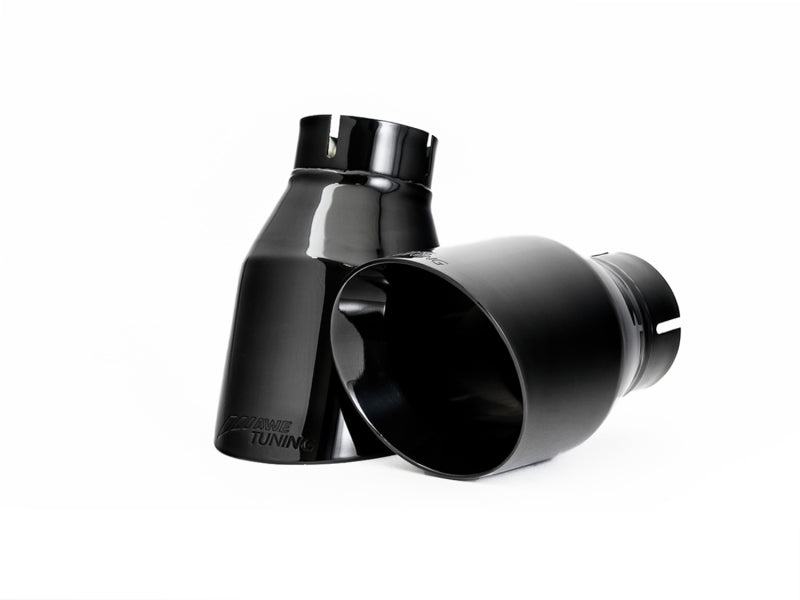 AWE Tuning 3015-33078 Audi B9 A4 Touring Edition Exhaust Dual Outlet - Diamond Black Tips (Includes DP)
