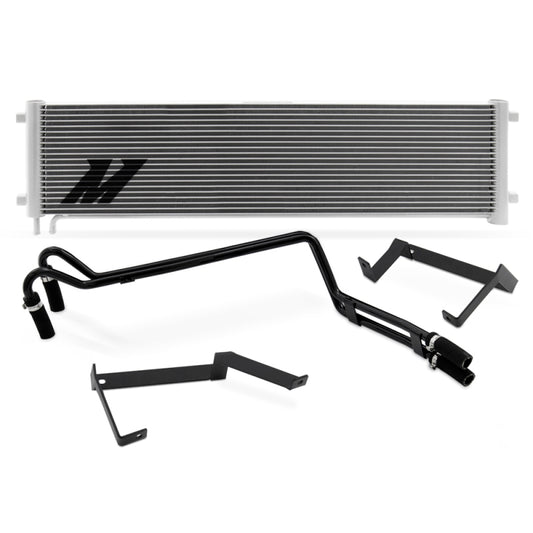 Mishimoto MMTC-F2D-11SL 11-16 Ford 6.7L Powerstroke Transmission Cooler Kit Silver