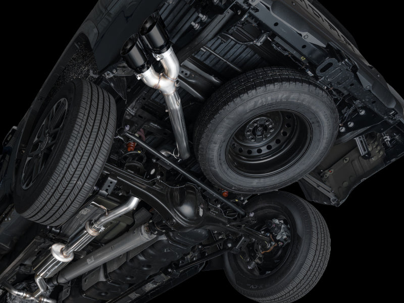 AWE Tuning 3015-33063 AWE 0FG Exhaust for 3rd Gen Toyota Tundra - Dual Diamond Black Tips