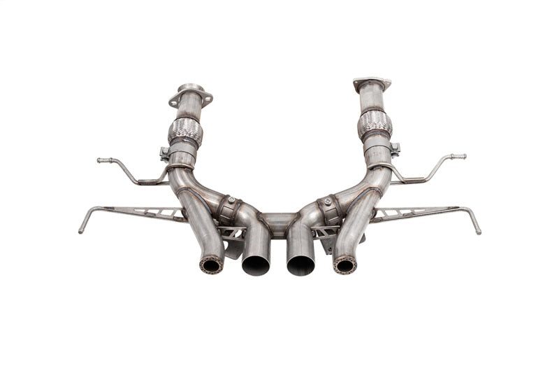 CORSA Performance 21113 Corsa 23-25 Chevrolet Corvette C8 Z06 3in Valved Cat-Back Exhaust Muffler Delete Track Systemw/o Tip