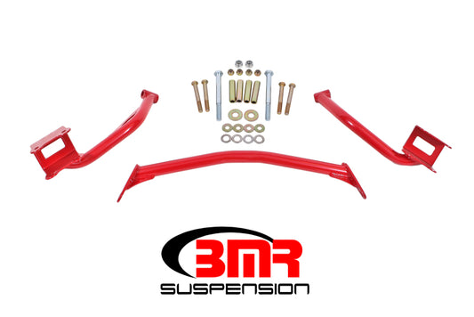 BMR Suspension TBR005R BMR 79-04 Fox Mustang Tubular Style Upper Torque Box Reinforcement Plates - Red