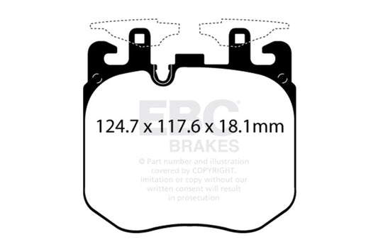 EBC DP52304NDX 2019+ BMW X7 Bluestuff Front Brake Pads