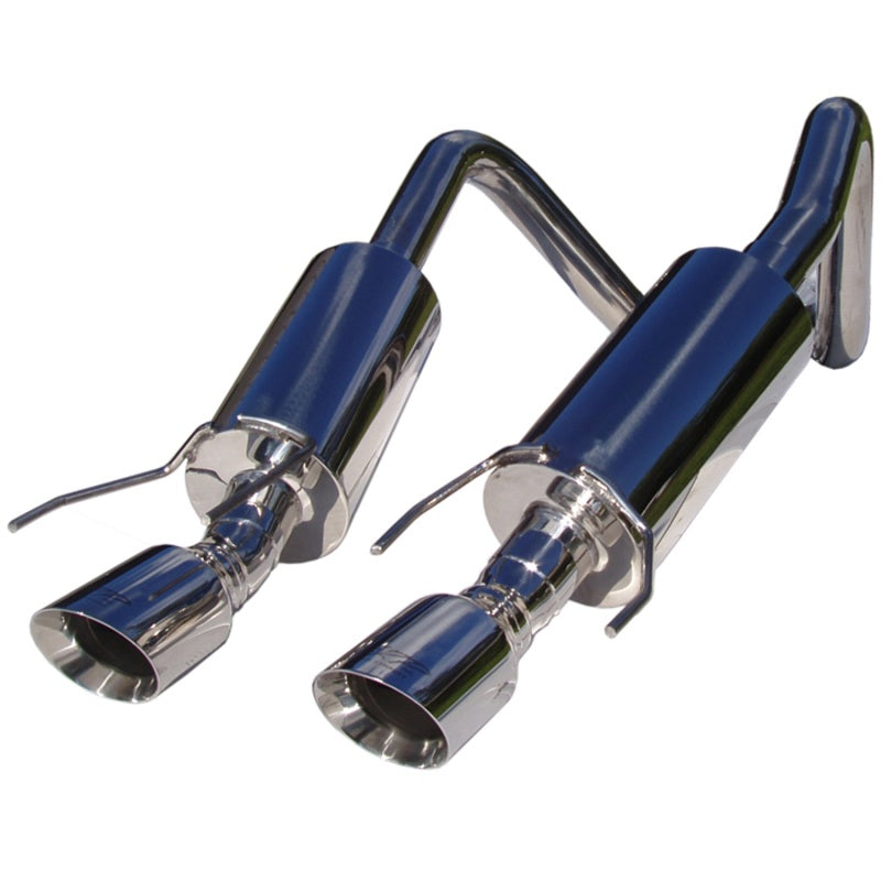 MBRP S7000304 2005-2008 Chev Corvette Dual Muffler Axle Back 4 Round Dual Wall Tips