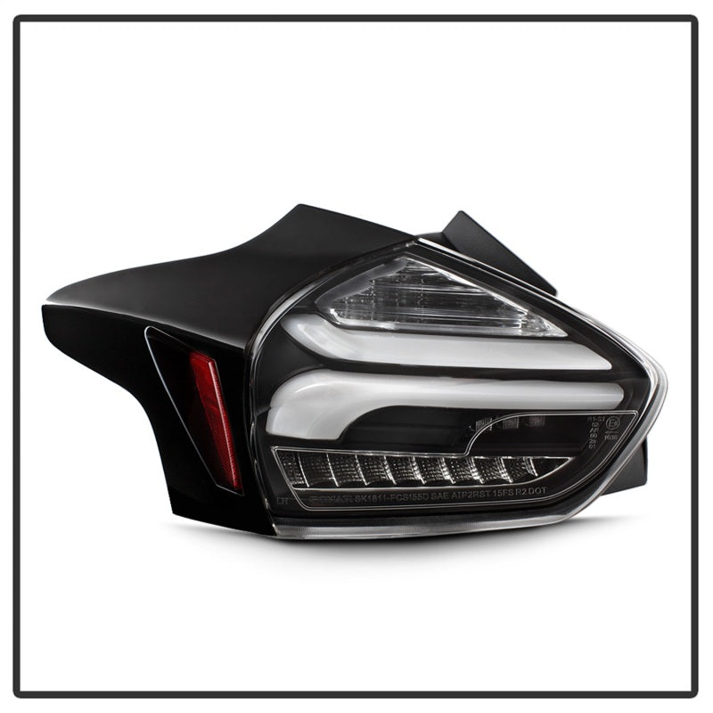 SPYDER 5085719 Spyder 15-17 Ford Focus Hatchback LED Tail Lights w/Indicator/Reverse - Black (ALT-YD-FF155D-LED-BK)