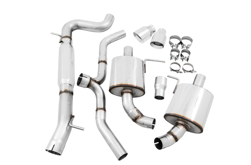 AWE Tuning 3015-32098 VW MK7 Golf Alltrack/Sportwagen 4Motion Touring Edition Exhaust - Polished Silver Tips