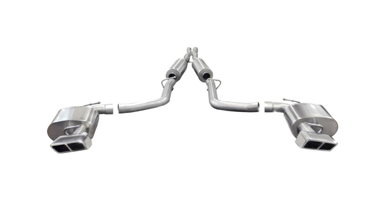 CORSA Performance 14427 Corsa 2014-2014 Dodge Challenger SRT-8 6.4L V8 Auto Polished Xtreme Cat-Back Exhaust