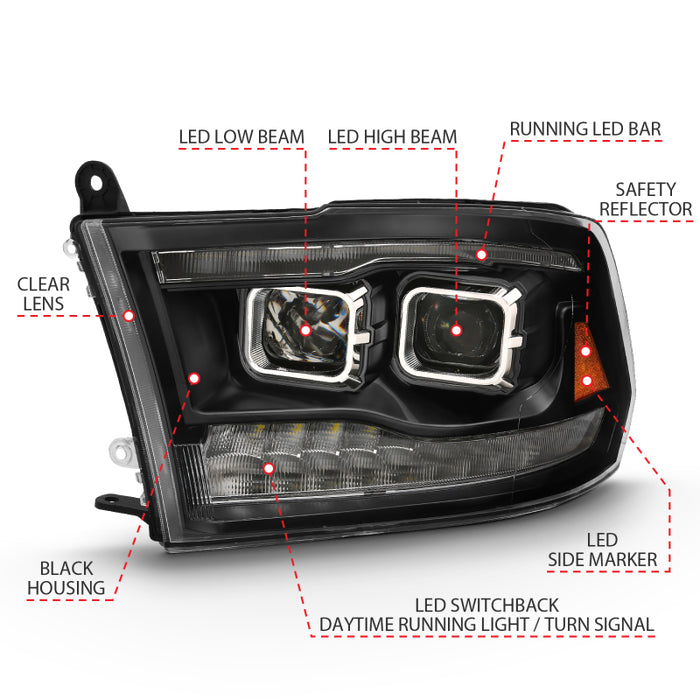 ANZO 111442 ANZ LED/Projector Headlights