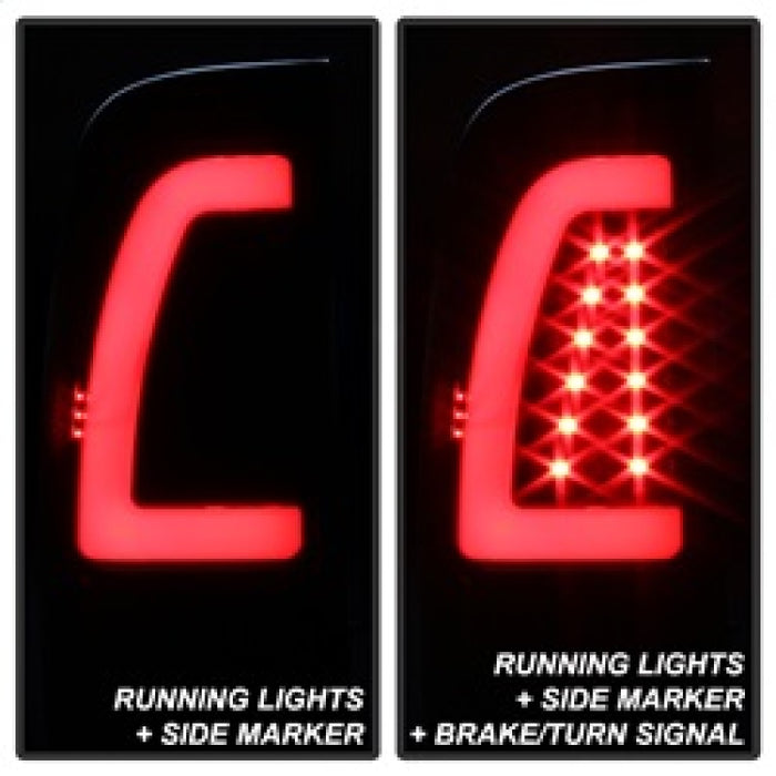 SPYDER 9038501 xTune 97-03 Ford F-150 Light Bar LED Tail Lights - Black Smoke (ALT-ON-FF15097-LBLED-BSM)