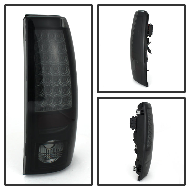 SPYDER 5078063 Spyder Chevy Silverado 1500 99-02 (Not Fit Stepside) LED Tail Lights Blk Smke ALT-YD-CS99-LED-BSM