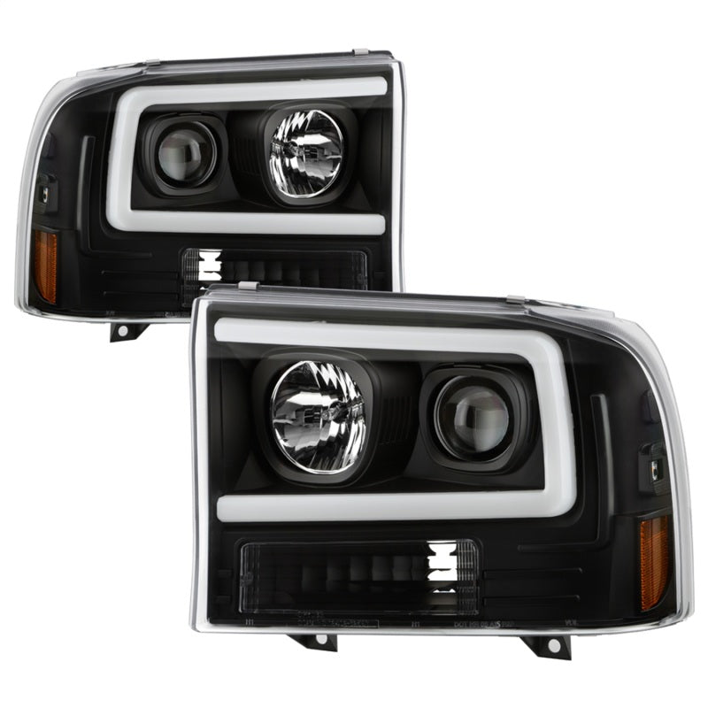 SPYDER 5088062 Spyder Ford F-250 99-04/Excursion 00-04 1 Piece LED Headlights - Black PRO-YD-FF25099V2PL-BK