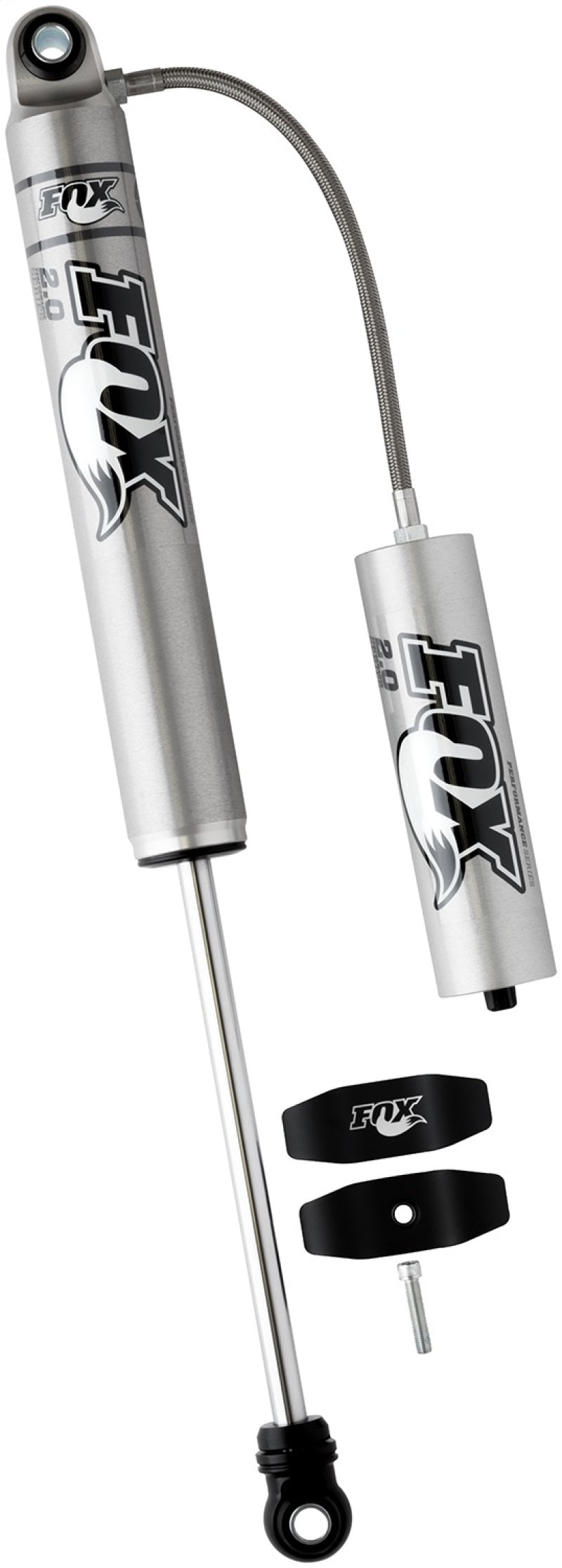 FOX 980-24-955 Fox 99+ Chevy HD 2.0 Performance Series 10.6in. Smooth Body Remote Res. Rear Shock / 0-1in. Lift