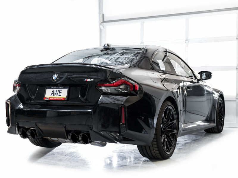AWE Tuning 3020-43487 23-24 BMW G87 M2 Track Edition Exhaust - Diamond Black Tips