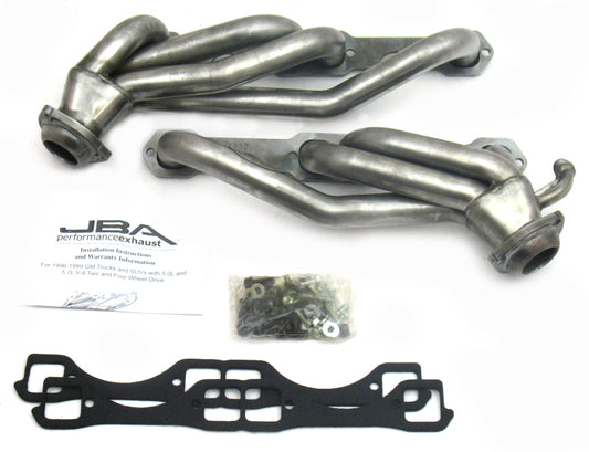 JBA 1832S 96-00 GM Truck 5.0L/5.7L SBC w/o A.I.R. 1-1/2in Primary Raw 409SS Cat4Ward Header