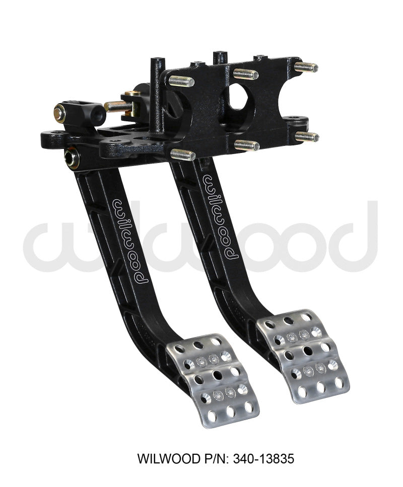 Wilwood 340-13835 Adjustable Dual Pedal - Brake / Clutch - Rev. Swing Mount - 5.1:1