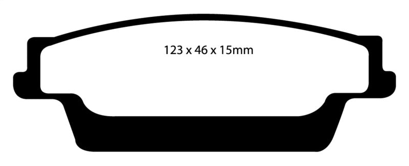 EBC DP41693R 06-07 Cadillac CTS 2.8 (Sports Suspension) Yellowstuff Rear Brake Pads