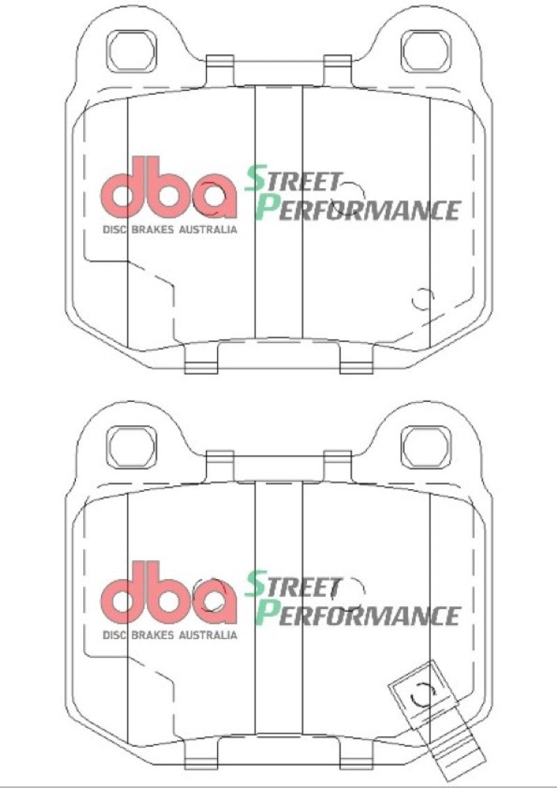 DBA DB1521SP 03-06 EVO / 04-09 STi / 03-07 350Z Track Edition/G35 w/ Brembo SP500 Rear Brake Pads