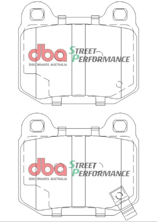 DBA DB1521SP 03-06 EVO / 04-09 STi / 03-07 350Z Track Edition/G35 w/ Brembo SP500 Rear Brake Pads
