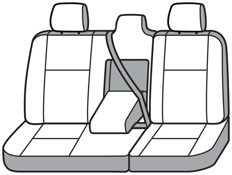 Covercraft SS8483PCGY 19-24 Dodge RAM 1500 Polycotton SeatSaver Custom Second Row Seat Covers - Grey