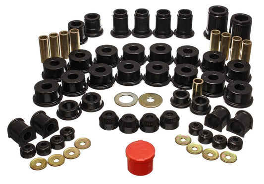 Energy Suspension 8.18103G 90-95 Toyota 4 Runner 2WD/4WD Black Hyper-Flex Master Bushing Set