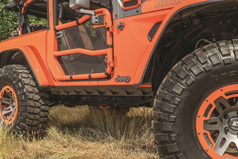 Rugged Ridge 11651.62 Rocker Guard Body Armor 18-20 Jeep Wrangler JL 2-Door