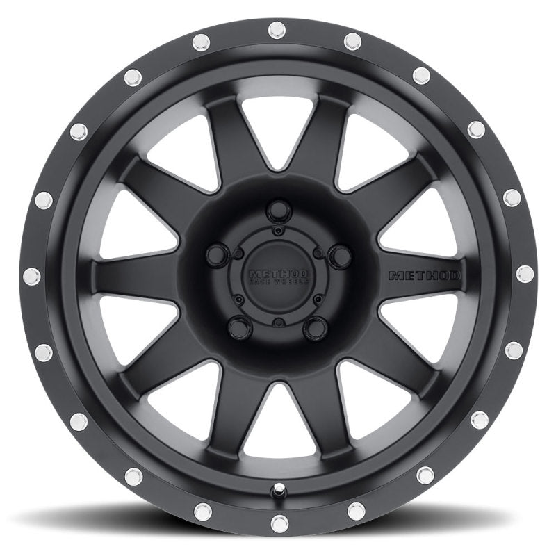 Method Wheels MR30179055512N Method MR301 The Standard 17x9 -12mm Offset 5x5.5 108mm CB Matte Black Wheel