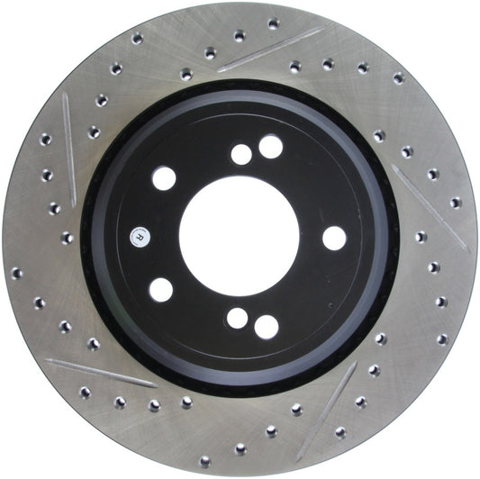 Stoptech 127.34054R StopTech 00-03 BMW M5 (E39) Slotted & Drilled Right Rear Rotor