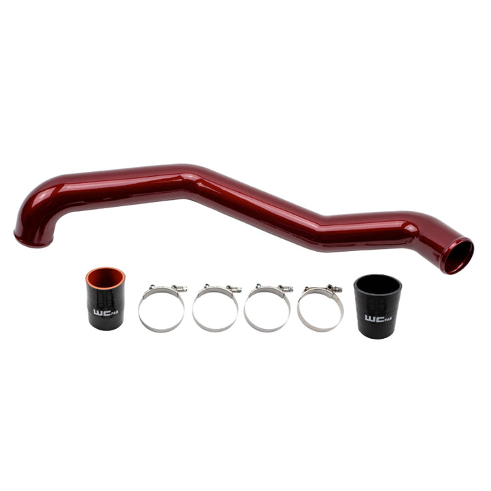 Wehrli WCF100708-RED 17-19 Chevrolet 6.6L L5P Duramax Driver Side 3in Intercooler Pipe - WCFab Red