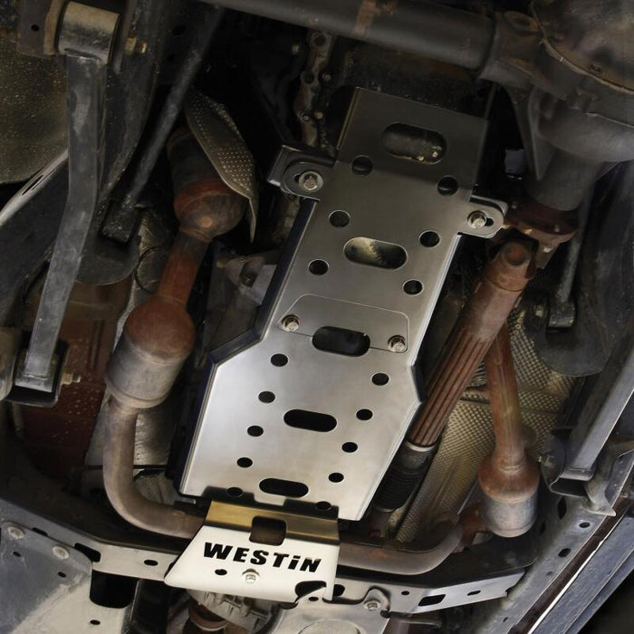 Westin 42-21125 /Snyper 07-11 Jeep Wrangler Transmission Pan Skid Plate - Textured Black