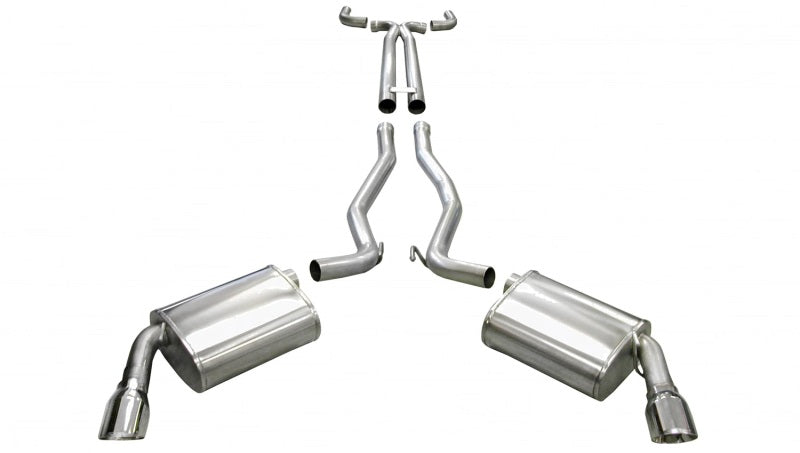CORSA Performance 14951 Corsa 2011-2015 Chevrolet Camaro Convertible SS 6.2L V8 Manual Polished Sport Cat-Back + XO Exhaust