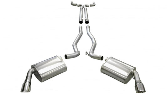 CORSA Performance 14951 Corsa 2011-2015 Chevrolet Camaro Convertible SS 6.2L V8 Manual Polished Sport Cat-Back + XO Exhaust