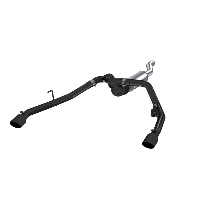 MBRP S5538BLK 2020 Jeep Gladiator 3.6L 2.5in Dual Rear Exit Cat Back Exhaust Black Coated