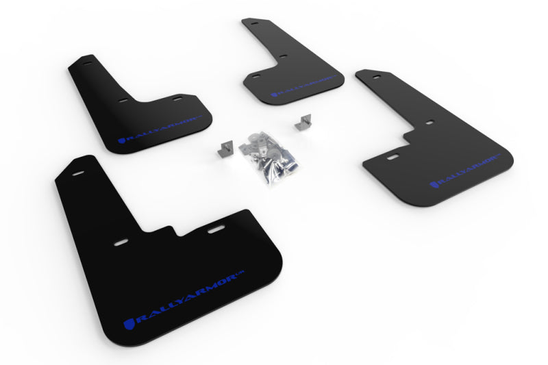 Rally Armor MF64-UR-BLK/BL 20-25 Subaru Legacy Black UR Mud Flap w/Blue Logo