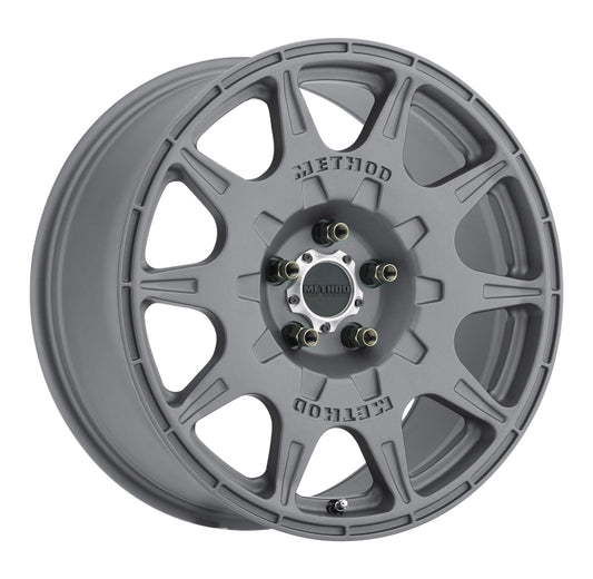 Method Wheels MR50278051838 Method MR502 RALLY 17x8 +38mm Offset 5x100 67.1mm CB Titanium Wheel
