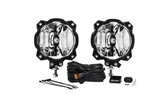 KC HiLiTES 91303 6in. Pro6 Gravity LED Light 20w Single Mount SAE/ECE Driving Beam (Pair Pack System)