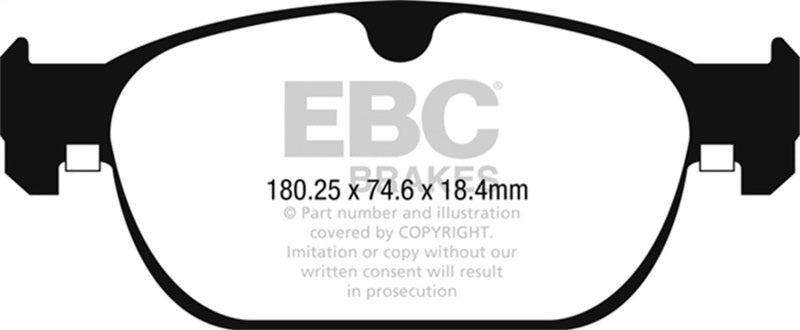 EBC DP32260C 2017+ Volvo S90 2.0L Turbo Redstuff Front Brake Pads