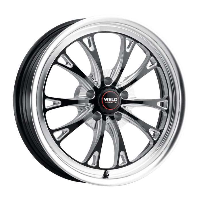 Weld S1578C022N23 Belmont Drag 18x5 / 5x120 BP / ET-23 BS2.1 Gloss Black MIL DIA 78.1