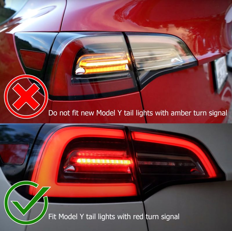 AlphaRex 601020 17-22 Tesla Model 3 PRO-Series LED Tail Lights Red Smoke w/Seq Sig