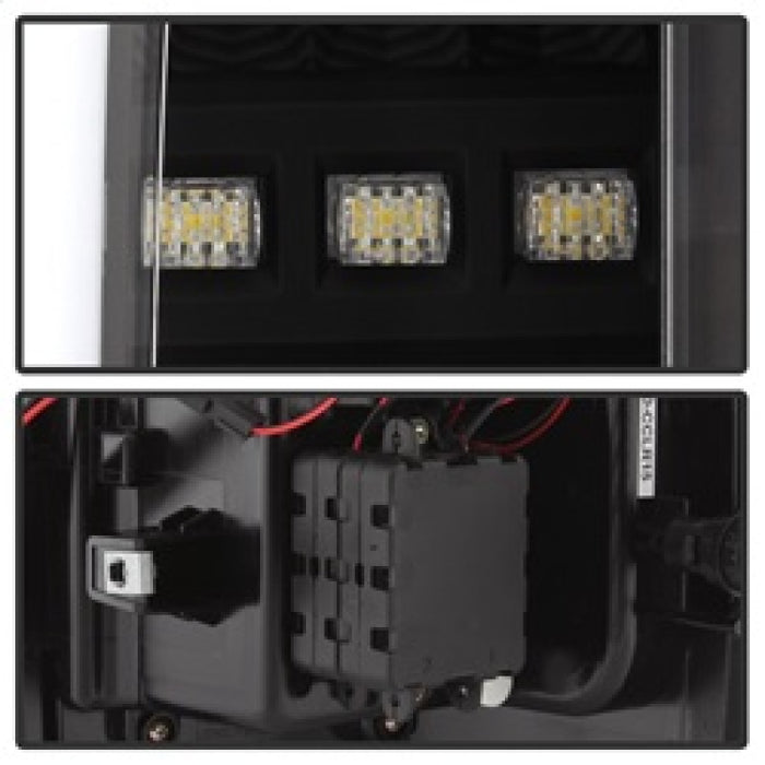 SPYDER 5084576 Spyder Chevy Colorado 2015-2017 Light Bar LED Tail Lights - Black ALT-YD-CCO15-LED-BK
