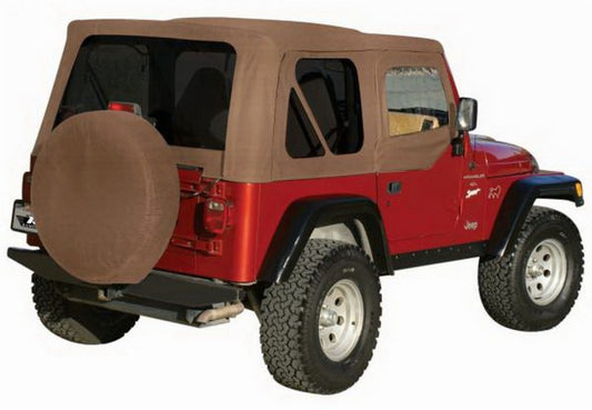 Rampage 99536 1997-2006 Jeep Wrangler(TJ) OEM Replacement Top - Military Khaki (Dark Green)